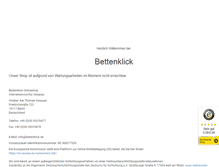 Tablet Screenshot of bettenklick.de